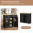 Kitchen Island Cart on Wheels with Foldable Table - 2-Tier Rolling Cart with Storage Shelf and Towel  for Kitchen Use-1417750058