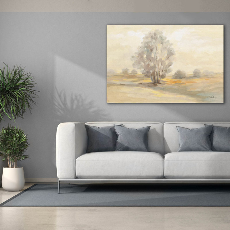 « Muted Light » d'August Grove, une œuvre d'art sur toile de Silvia Vassileva, 152 cm x 102 cm, H 40 po x l 60 po x P 1,5 po