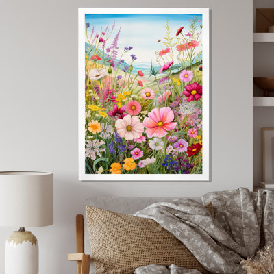 Célébration de fleurs sauvages printanières sur toile