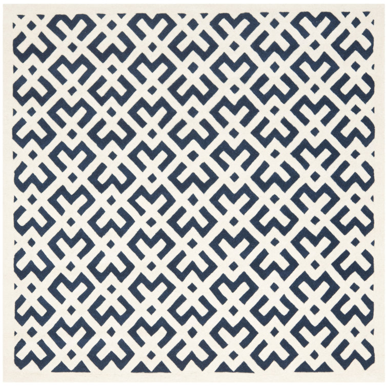 Deedie Hand Tufted Wool Geometric Rug