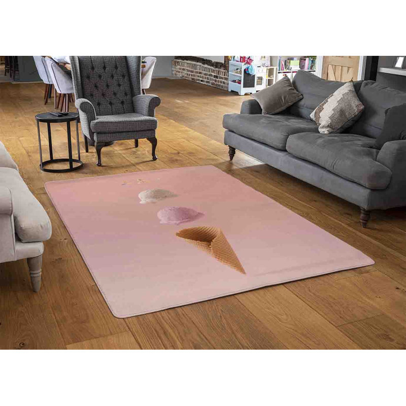 Monro Abstract Area Rug, Rectangle 60 x 110cm 