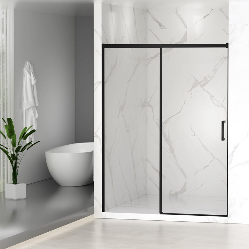 Porte de douche coulissante demi-cadre l 56 à 60 po x H 74 po