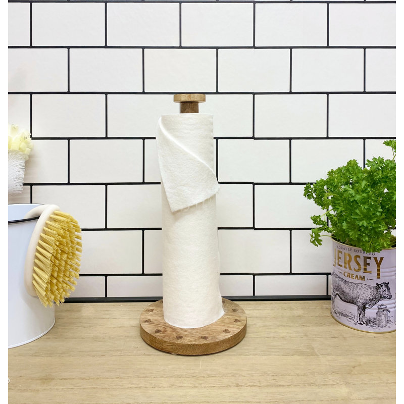 Bamboo Paper Towel Holder