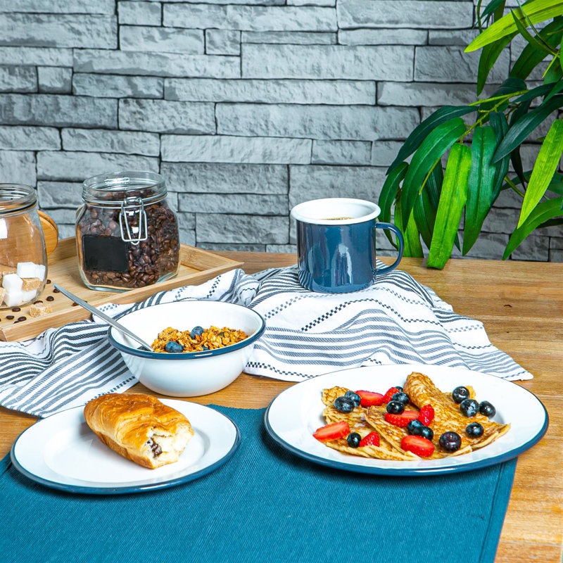 Piece Dinnerware Set - Service for 4, Blue