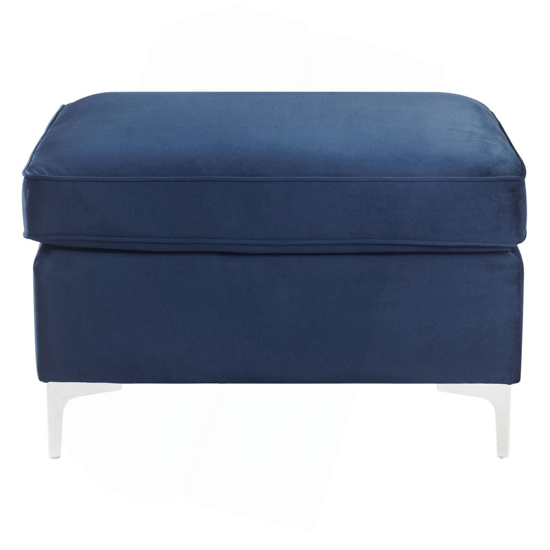 Accent Rectangle Ottoman（ONLY OTTOMAN), Blue