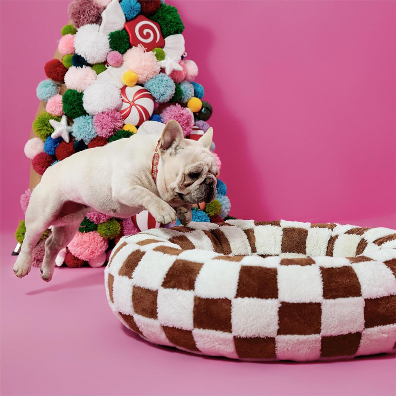 Lit pour chien Lesure Donut, Nuage brun, M (H 8 po x l 30 po x P 30 po)