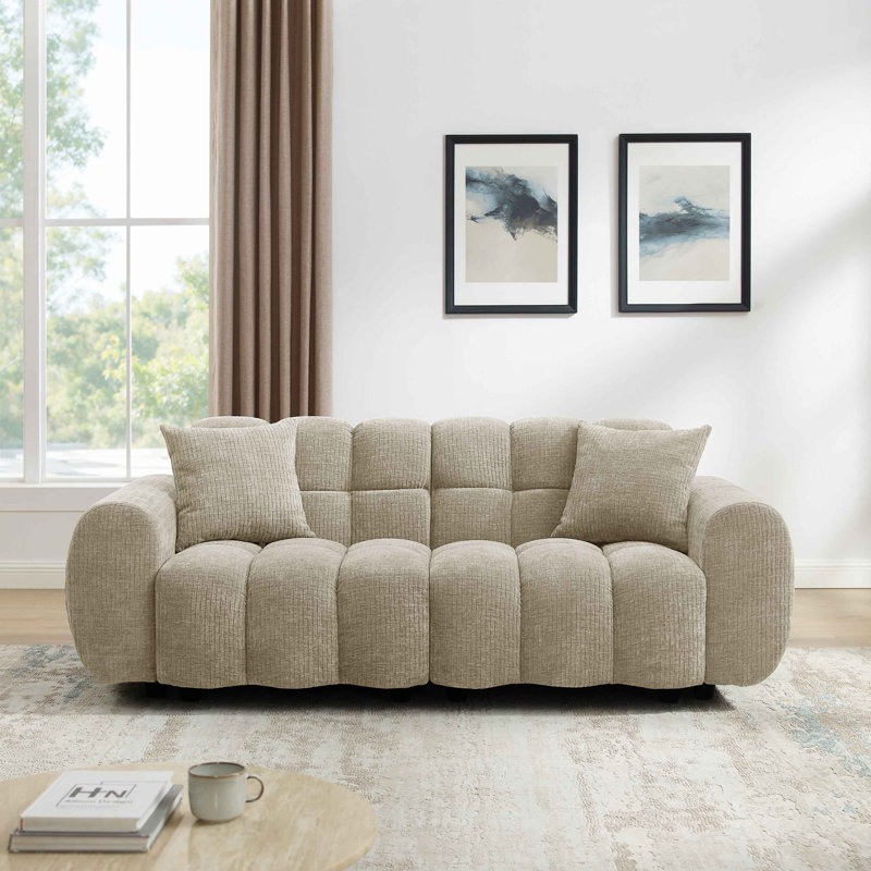Canapé combiné modulaire de style moderne sans souci de style moderne d'Oller Minimore Type3, Sable