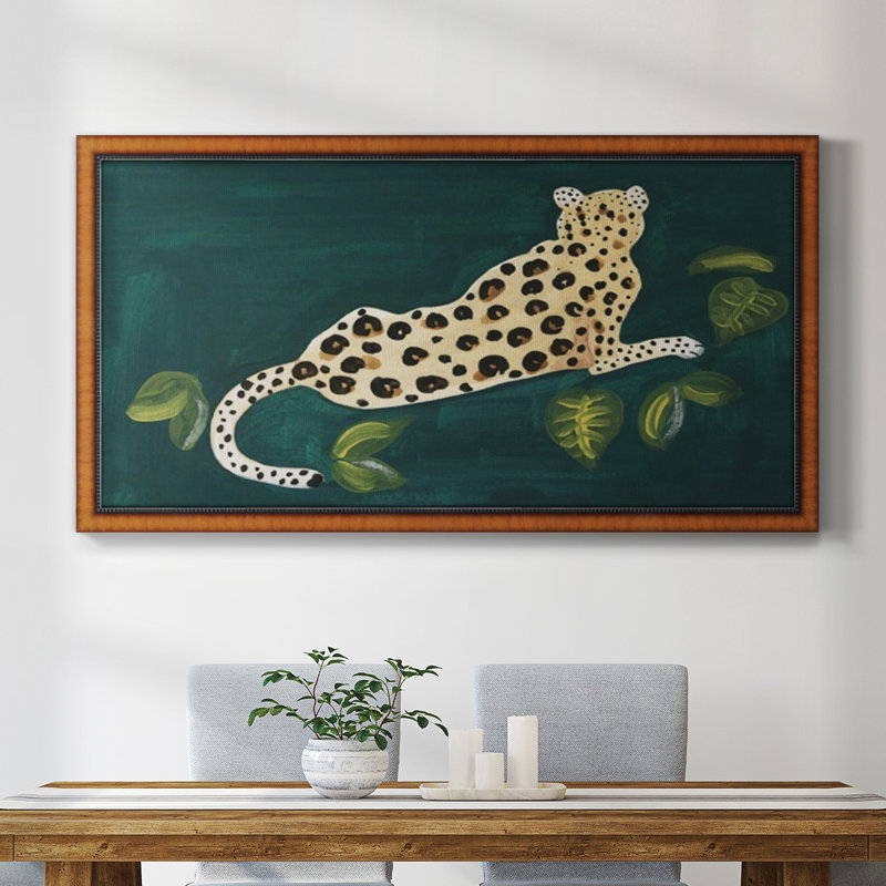 Lethargic Leopard I - reproduction de photo sur toile, H 21 po x l 37 po x P 2,5 po