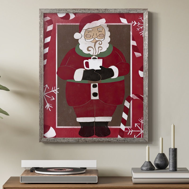 Cozy Cocoa Christmas Collection B, reproduction encadrée - bois massif, H 15 po x l 12 po