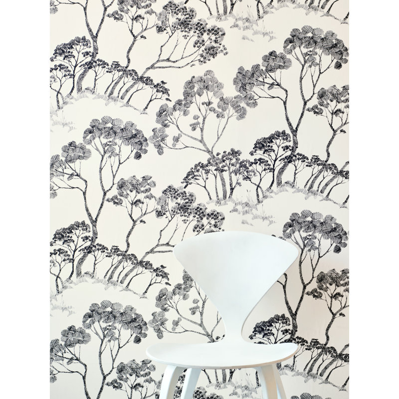 Timber ! Wallpaper, Black/White