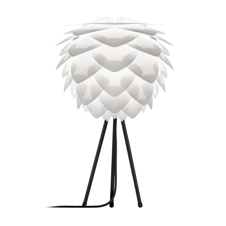 Silvia Tripod Lamp, Black, White