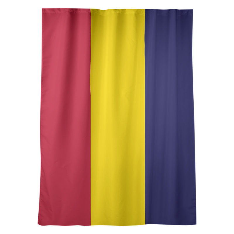 Room Darkening Curtain Single Panel, Seattle Baseball Red/Yellow/Midnight Navy Blue
