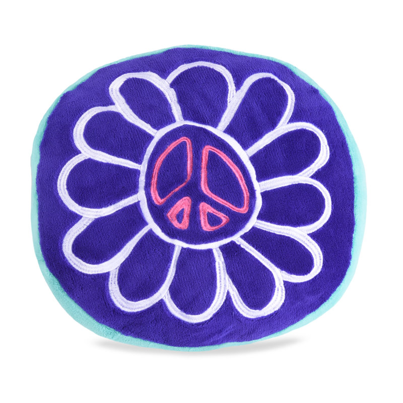 Peace and Love Heart Decorative Pillow