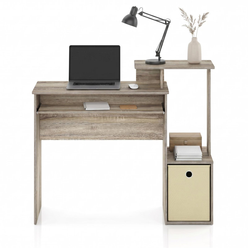  Bureau d'écriture multi-usages Econ avec bureau Sonoma chêne / ivoire bureau d'écriture, 34.1" H x 39.4" W x 15.75" D
