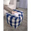 Pouf carré à carreaux, repose-pieds polyvalent et coussin de sol Connor