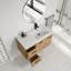 Freestanding Standard Single Vanity Bathroom Vanity With Ceramic Top-769227640