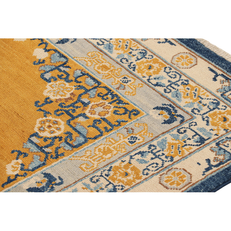 Hand Knotted Wool Rug, Rectangle 9'2" x 12'