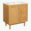 Meuble-lavabo avec lavabo, 3 tiroirs et 1 grande porte à fermeture douce