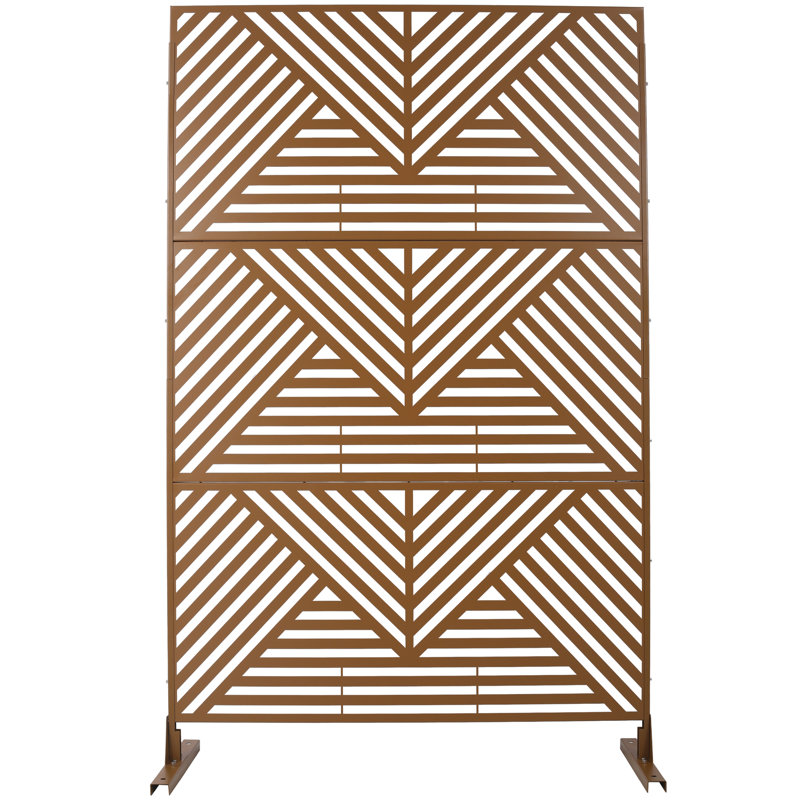 Écran d'intimité extérieur et intérieur H 76 po x l 48 po, Brun