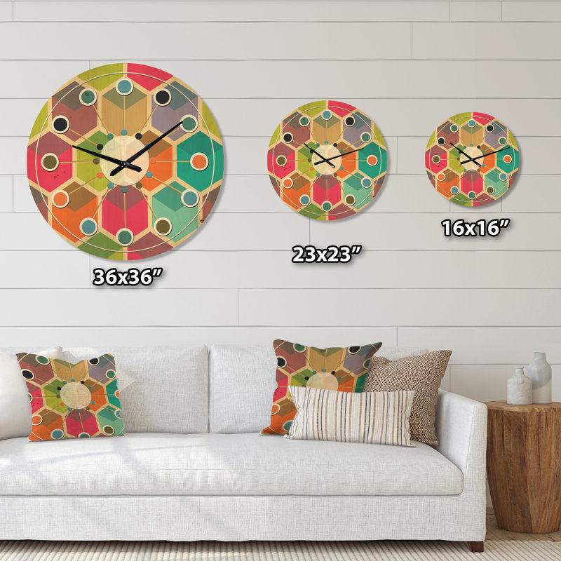 Solid Wood Wall Clock, Medium