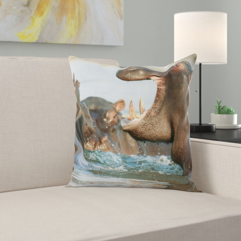 Coussin hippopotamus
