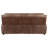 Jobari Upholstered Padded Arm Sofa Dark Brown