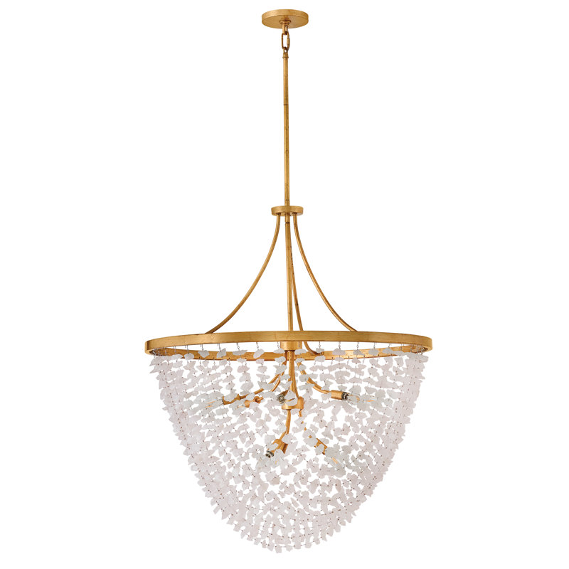 Myra Chandelier, 42.5" H x 35" W x 35" D, 9 Lights