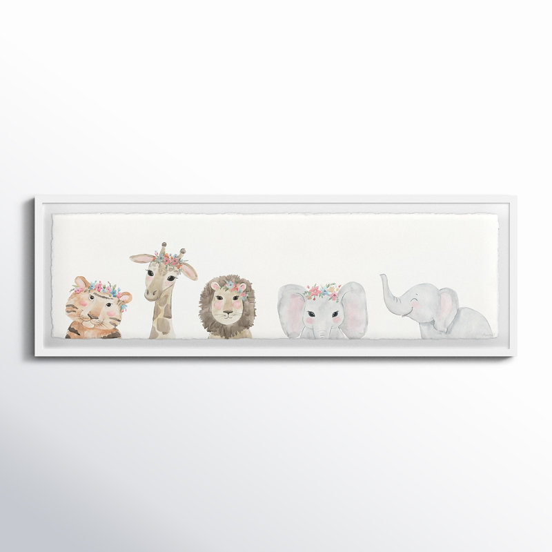Brockway Ketterman Playtime Buddies Framed Art, 15'' H x 45'' W x 1.5'' D
