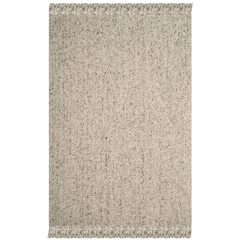 Longtrail Wool Area Rug in Pebble, Rectangle 6' x 9'