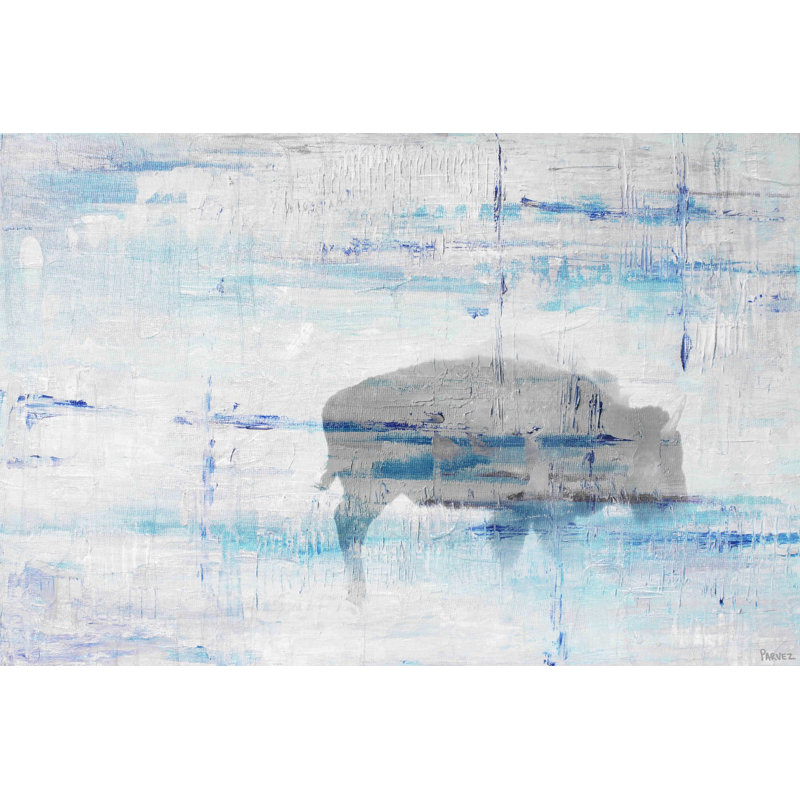 Salamon «Buffalo Shadow», reproduction sur toile tendue, H 16 po x l 24 po x P 1,5 po