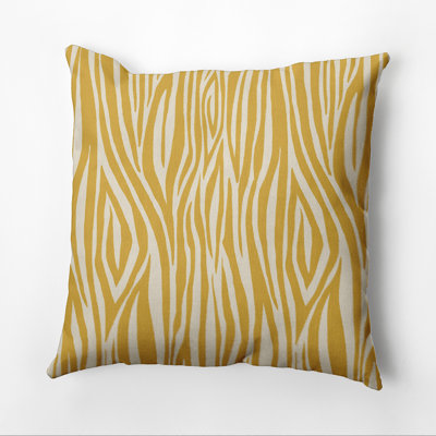 Housse de coussin d'extérieur carré en bois Flora and Fauna