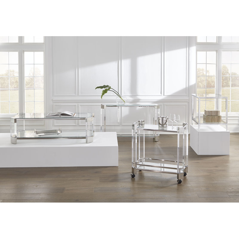Pinnacle Glass End Table