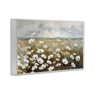 Prairie Wildflower Field Framed Giclee Art by Ramona Murdock