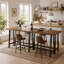 86" Extra Long Industrial Bar Table, Counter Height Solid Wood Pub Table, Narrow High Top