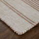 Perci Striped Handwoven Flatweave Area Rug in Rust Orange/Beige