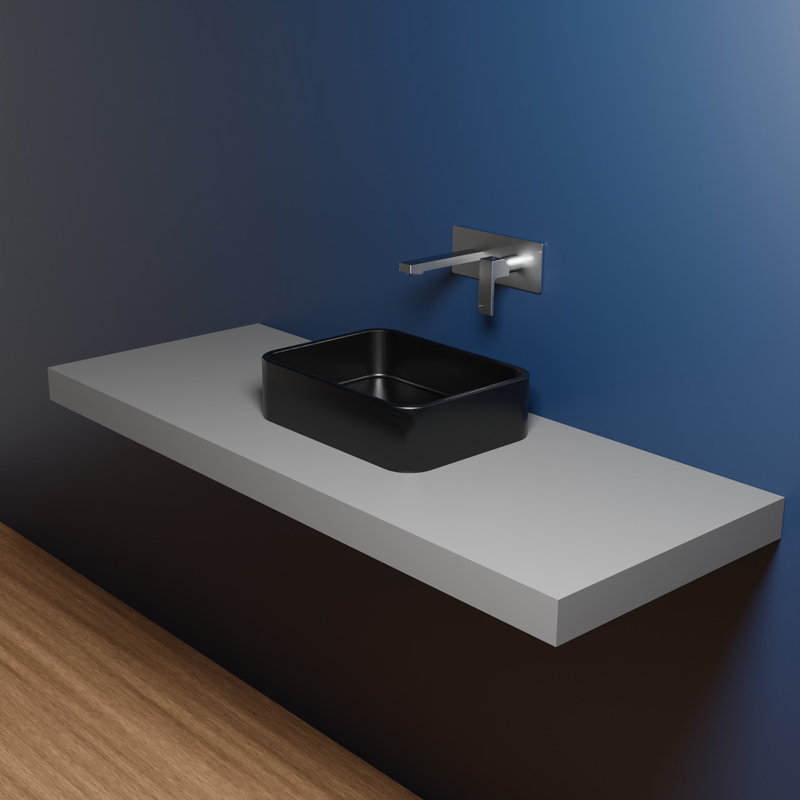 Cosa 23.6'' L Bathroom Sink, Matte Black