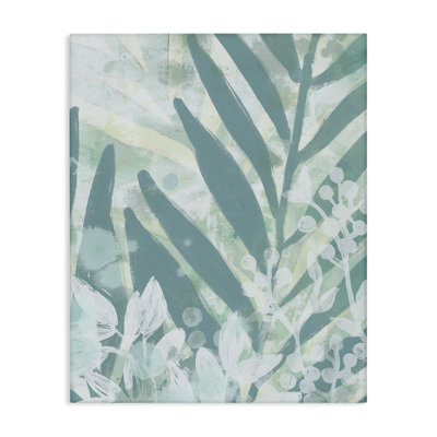 Modern Splatter Palms Canvas Wall Art by June Erica Vess