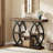 39.4" Industrial Sofa Console Table With 4-Tier Storage Shelves-1819428164-1813372167