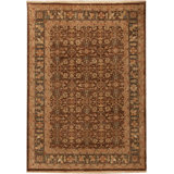 Wool Oriental Area Rug in Brown