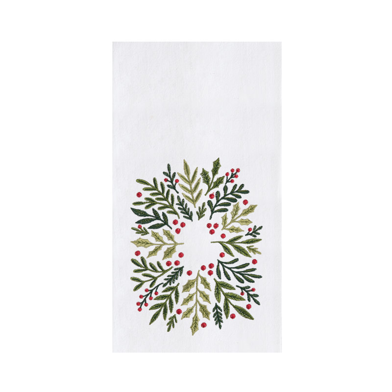 Serviette couronne de Noël
