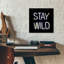 «Stay Wild In Neon White» par Epic Portfolio, art mural en verre acrylique-1472504216