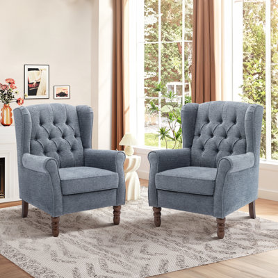 Angiolino Upholstered Fabric Armchair