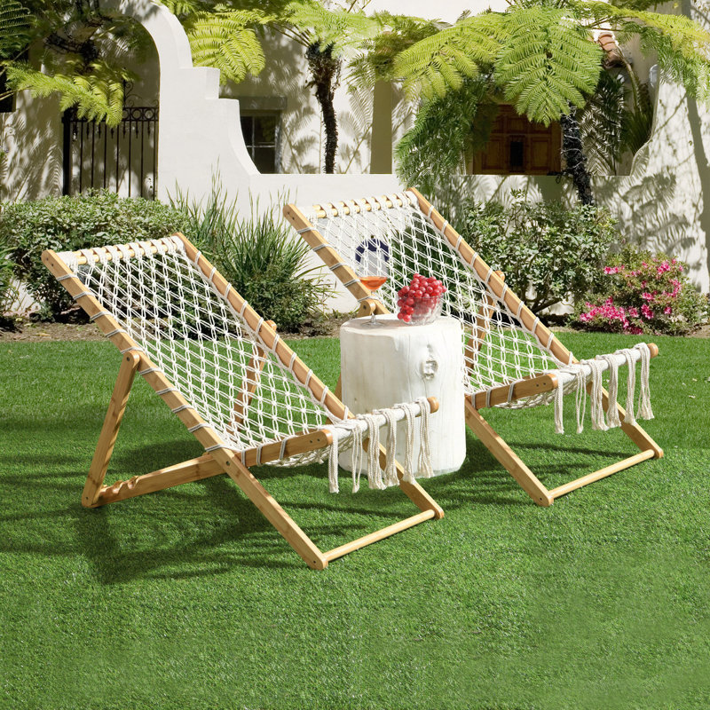 Set Of 2 Weaving Chair, With Handwoven Rope For Patio,Living Room, Garden, Balcony