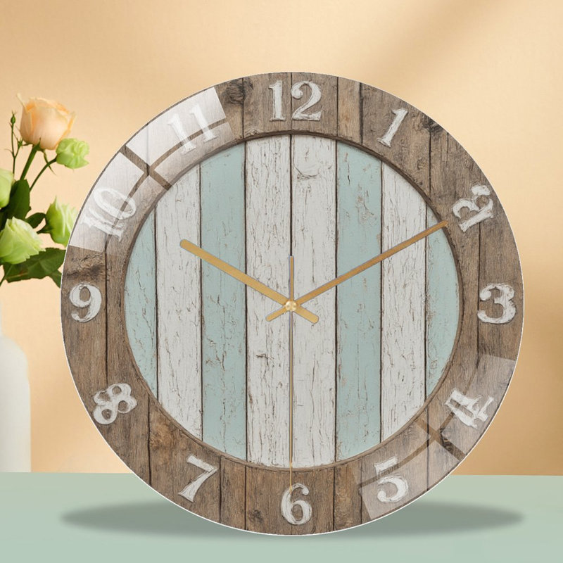 Horloge murale en verre 12 po