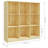 vidaXL Book Cabinet/Room Divider Storage Bookshelf Bookcase Solid Wood Pine-1820385627