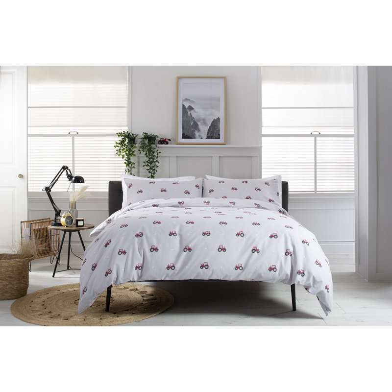Cotton Duvet Cover Set with Pillow Shams Included, Super King Duvet + 2 Standard Shams