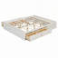 Grand lit plateforme avec 4 tiroirs de rangement et pied de lit à levage hydraulique-1004193967