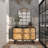 Haider Glass and Metal Arched Window Pane Inspired Wall Mirror-736747605-736747601-722321791