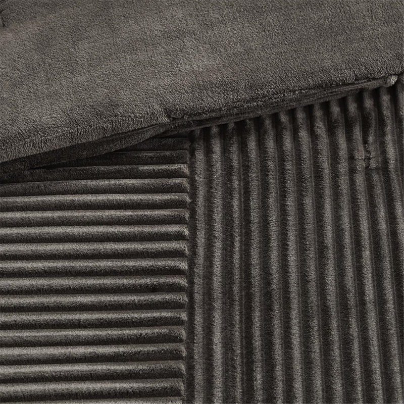 Ensembles de literie gris brun de qualité supérieure, polyester moelleux et design moderne et confortable