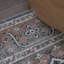 Tapis bleu marine / brun Alacati Ogee Medallion-673409066